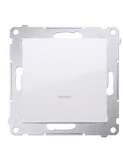 Одинарный выключатель Kontakt Simon Simon 54 Premium DW1L.01/11 с подсветкой (белый)