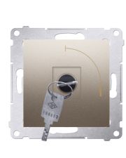 Выключатель Kontakt Simon Simon 54 Premium DW1K.01/44 с ключом на два положения (золото)