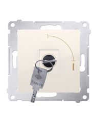 Вимикач Kontakt Simon Simon 54 Premium DW1K.01/41 з ключем на два положення (кремовий)