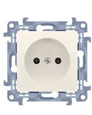 Розетка Kontakt Simon Simon 10 CG1.01/41 без заземления (кремовый)