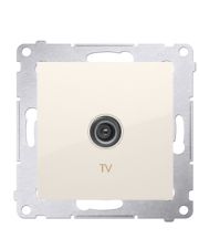 Одинарная TV розетка Kontakt Simon Simon 54 Premium DAK1.01/41 (кремовый)
