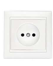 Розетка Elcor Emily 9215 (211573) без заземления (белый)