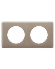 Двухпостовая рамка Legrand Celiane (066612) кофейный глянец