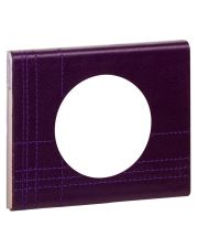Однопостовая кожанная рамка Legrand Celiane (069441) (пурпурный)