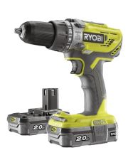 Аккумуляторный шуруповерт Ryobi R18DD3-220S (5133003348) 18В 2.0А/ч 2 скорости (с 2хАКБ)