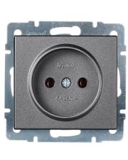 Розетка Lezard Rain (703-4288-121B) ПБТ (антрацит)