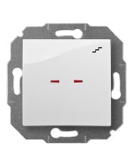 Одноклавишный проходной выключатель Elektro-Plast Carla 1725-10 с подсветкой (белый)