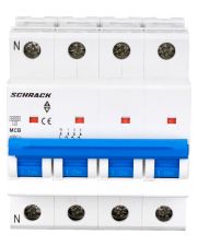 Автоматический выключатель Schrack BM617425 6кА 25А 4P х-ка C