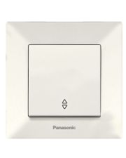 Одноклавишный проходной выключатель Panasonic Arkedia Slim (кремовый)
