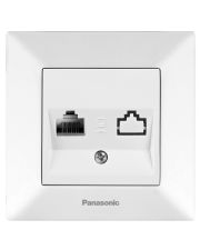 Компьютерная RJ45 розетка Panasonic Arkedia Slim CAT5e (белая)