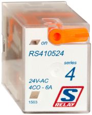 Миниатюрное реле Schrack RS410524 24В AC 6А