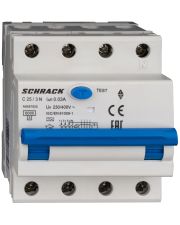 АВДТ Schrack AK667825 6кА 25А 30мА 3P+N х-ка C Тип A