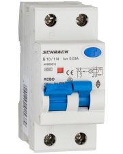 АВДС Schrack AK668610 6кА 10А 30мА 1P+N х-ка B Тип A