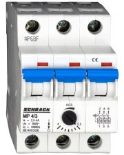 Автоматичний вимикач для захисту двигуна Schrack BE400308 2,5-4А 3P