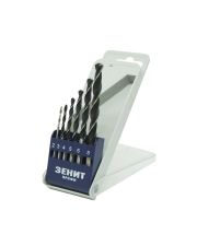 Набор сверл по металлу Зенит (30206208) Profi Р6М5 2-8мм (6шт)