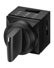 Трипозиційний перемикач Schrack MSK010305R 2х50° з фіксацією (чорний)