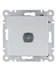 Натискний світлорегулятор Hager WL4032 Lumina 60-300Вт (сріблястий)