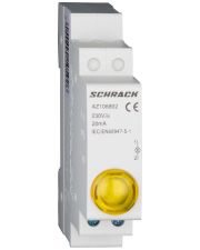 Желтый модульный LED индикатор Schrack AZ106802 230В AC