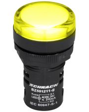 Желтый LED индикатор Schrack BZ501211B 24В AC/DC
