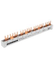 Шина з U-подібними висновками Schrack BS990154 3P 10мм² на 11 модулів