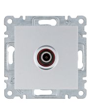 ТВ розетка Hager WL3212 Lumina (серебристая)