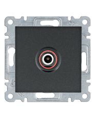 ТВ розетка Hager WL3213 Lumina (черная)