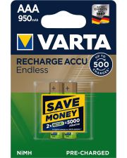 Акумулятор Varta 56683101402 RECHARGEABLE ACCU ENDLESS AAA 950мАч BLI 2 NI-MH