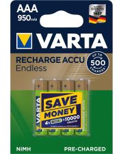 Акумулятор Varta 56683101404 RECHARGEABLE ACCU ENDLESS AAA 950мАч BLI 4 NI-MH
