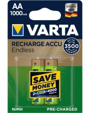 Акумулятор Varta 56666101402 RECHARGEABLE ACCU ENDLESS AA 1000мАч BLI 2 NI-MH