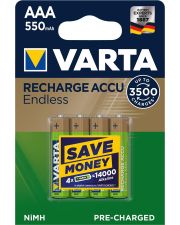 Акумулятор Varta 56663101404 RECHARGEABLE ACCU ENDLESS AAA 550мАч BLI 4 NI-MH