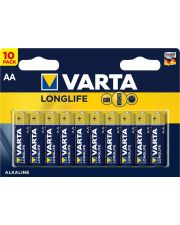 Лужна батарея Varta 04106101461 LONGLIFE AA BLI 10 ALKALINE