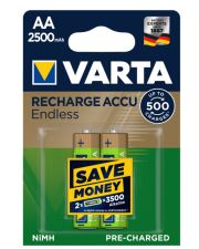 Акумулятор Varta 56686101402 RECHARGEABLE ACCU ENDLESS AA 2500мАч BLI 2 NI-MH