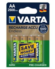 Акумулятор Varta 56686101404 RECHARGEABLE ACCU ENDLESS AA 2500мАч BLI 4 NI-MH