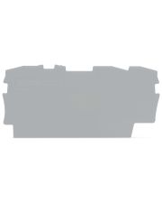 Кінцева пластина Wago 2002-1391 Topjob S до трьохконтактних клем (сіра)