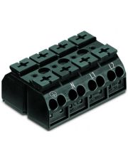 Сполучна колодка Wago 862-1504 PE-N-L1-L2 (чорна)