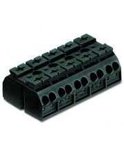 Клеммная колодка Wago 862-505 (без маркировки) с фиксацией винтами на поверхности (черная)