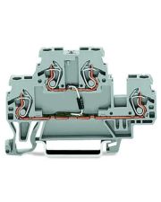 Двухуровневая клемма Wago 870-540/281-410 с диодом CIRCUIT 1