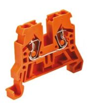 Двухпроводная компактная клемма Wago 870-902 TS35 (оранжевая)
