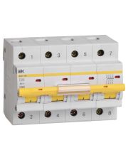 Автоматичний вимикач IEK MVA40-4-020-D ВА47-100 4Р 20А 10кА х-ка D