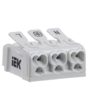 Пружинная соединительная клемма IEK UKZ-B06-3P-F0-E0-10 КСП3-L+N+PE