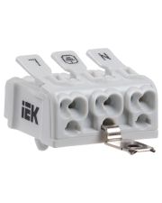 Пружинная соединительная клемма IEK UKZ-B06-3P-F1-E1-10 КСПнз3-L+N+PE
