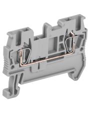Пружинна клема IEK YZN11-001-K03 КПІ 2в-1.5 17.5 (сіра)