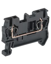 Пружинна клема IEK YZN11-002-K02 КПІ 2в-2.5 31А (чорна)
