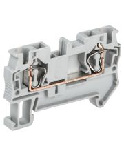 Пружинна клема IEK YZN11-004-K03 КПІ 2в-4 41А (сіра)
