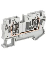 Пружинна клема IEK YZN11-006-K03 КПІ 2в-6 57А (сіра)