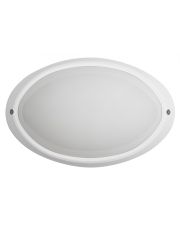 Білий світильник Lena Lighting Eliptic 60Вт E27 з матовим розсіювачем з полікарбонату (30808354)