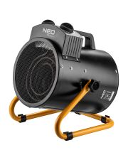 Тепловая пушка Neo Tools 3кВт IPX4 с потоком воздуха 354м³/ч с регулировкой нержавеющая сталь (90-068)