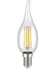 LED лампа IEK LLF-CB35-5-230-30-E14-CL CВ35 (свеча на ветру) 5Вт 230В 3000К E14 серия 360°