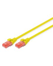 Патч-корд Digitus DK-1612-005/Y Cat6 UTP 0.5м AWG 26/7 CCA PVC (желтый)