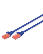 Патч-корд Digitus DK-1612-030/B Cat6 UTP 3м AWG 26/7 CCA PVC (синий)